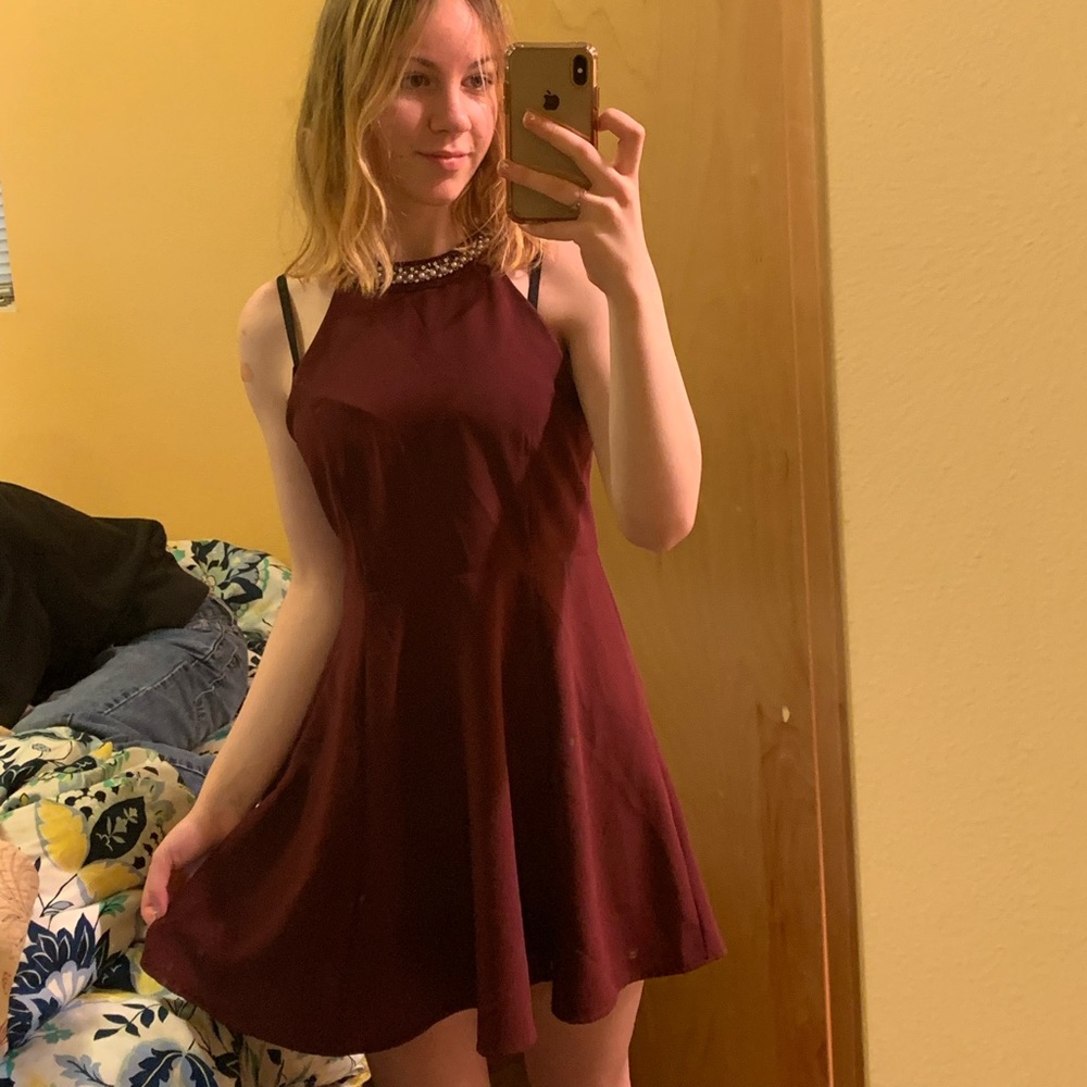 red dress